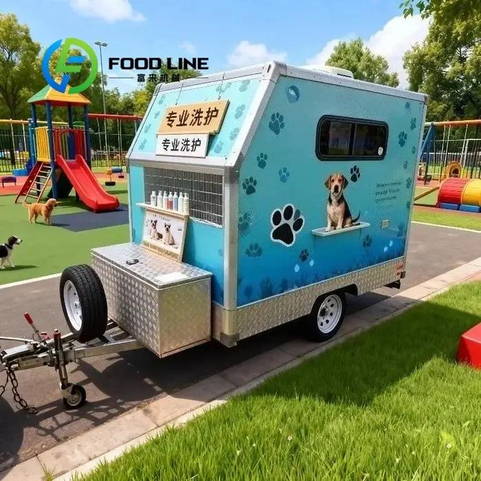 Remorque de toilettage pour chiens Easy Tow : Mouvement flexible entre différentes localités pour un service d'assistance aux animaux de compagnie à large échelle