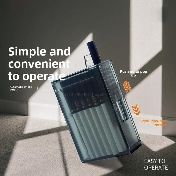 Distributeur automatique de cigarettes, boîtier en ABS translucide givré, résistant à l'humidité et à la pression, capacité de 20 cigarettes épaisses