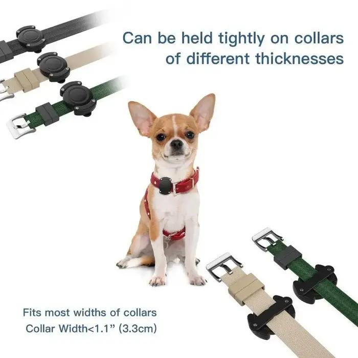 Collier de chien en nylon souple avec étiquette d'air Apple