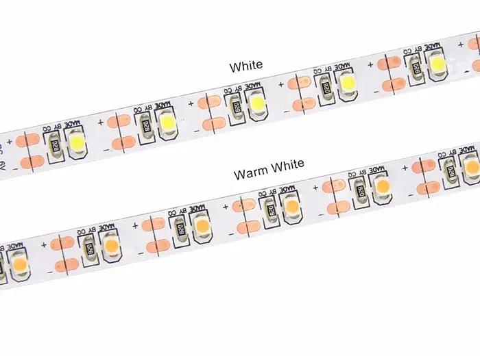 Bande lumineuse LED SMD 2835, DC 12 V, 0.5-5m, 60/120/240 LED/m, non étanche, décoration de cuisine