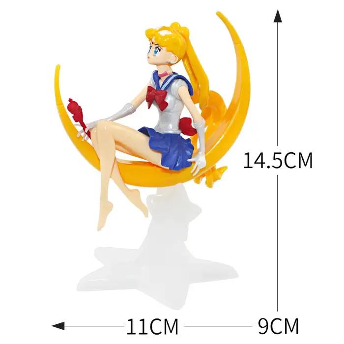 Figurine de marin lune, dessin animé Jupiter Makoto Venus Minako Tsukino, poupée lapin, jouet petite