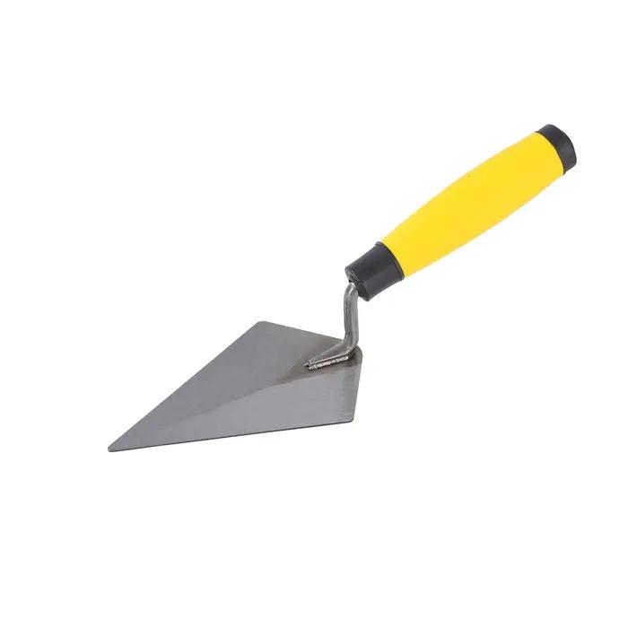 Lot de 5 outils de maçonnerie en acier au carbone : truelle de maçon, truelle de jointoiement, truelle de bordure, outils manuels de finition pour la construction