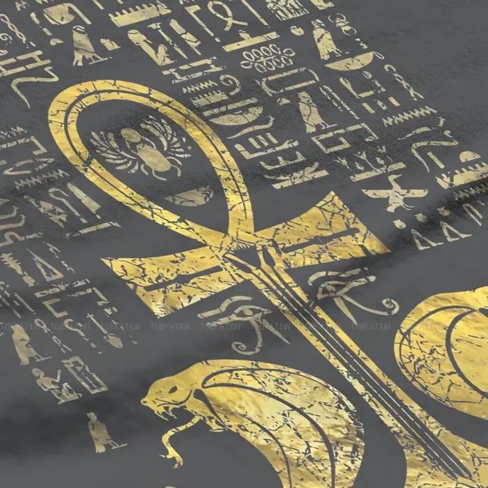 T-shirt femme avec Culture égyptienne ancienne, t-shirt femme, croix-cheville avec urae le Cobra, cl