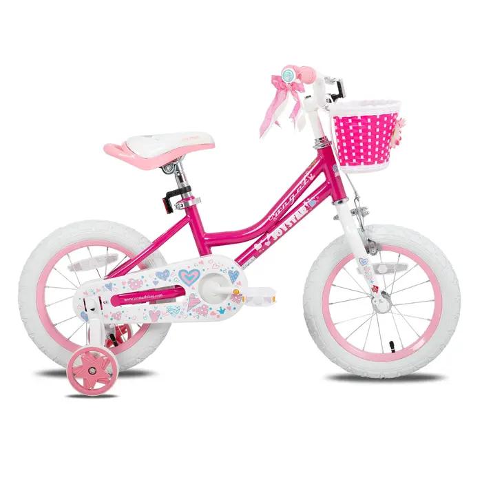 Vélo Angel Girls pour enfants robuste avec suspension arrière roues d'entraînement panier adapté aux enfants de 2 à 9 ans pour voyages quotidiens et sorties familiales