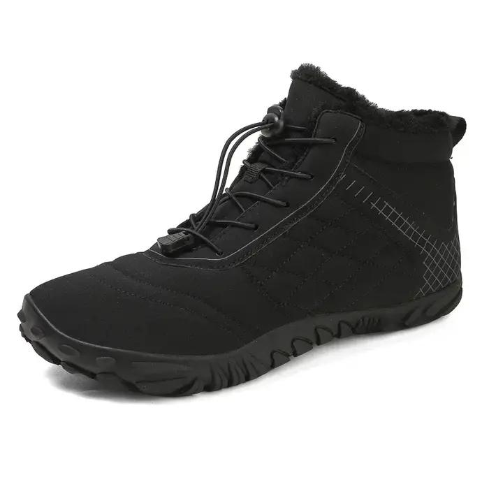 Flambant neuf bottes d'hiver pour hommes femmes neige pieds nus en plein air antidérapant chaud four