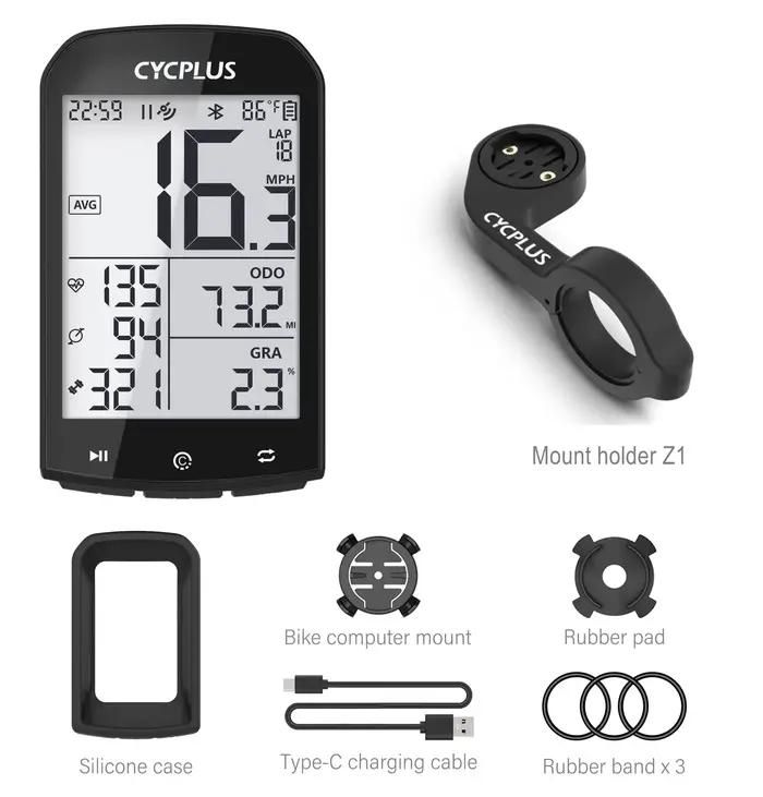 GPS Vélo Ordinateur Sans Fil CYCPLUS M1 Étanche Compteur De Vitesse Odomètre ANT + Bluetooth5.0