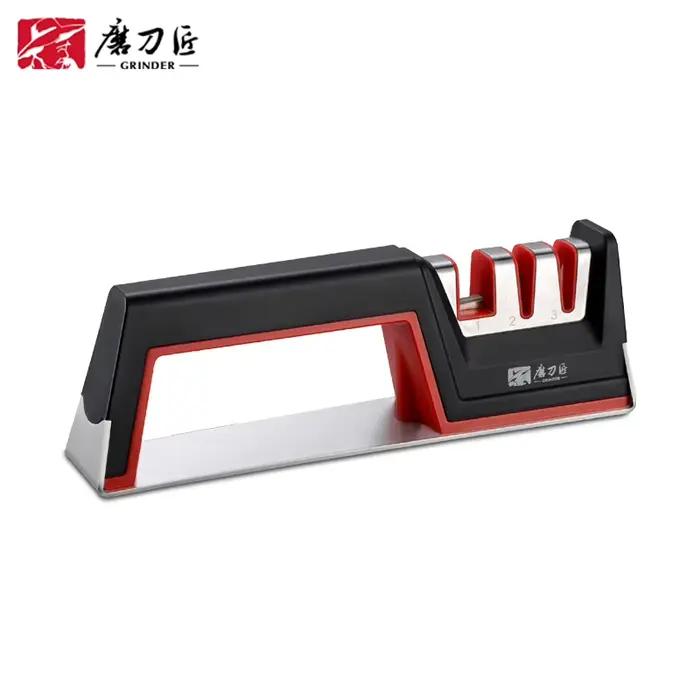 Système d'affûtage professionnel pour couteaux de cuisine GRINDER, en carbure et céramique, machine