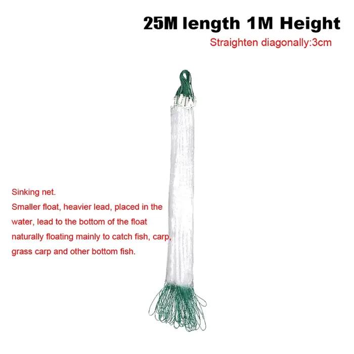 NOUVEAU Filet de pêche en nylon monofilament 8/15/20/30M