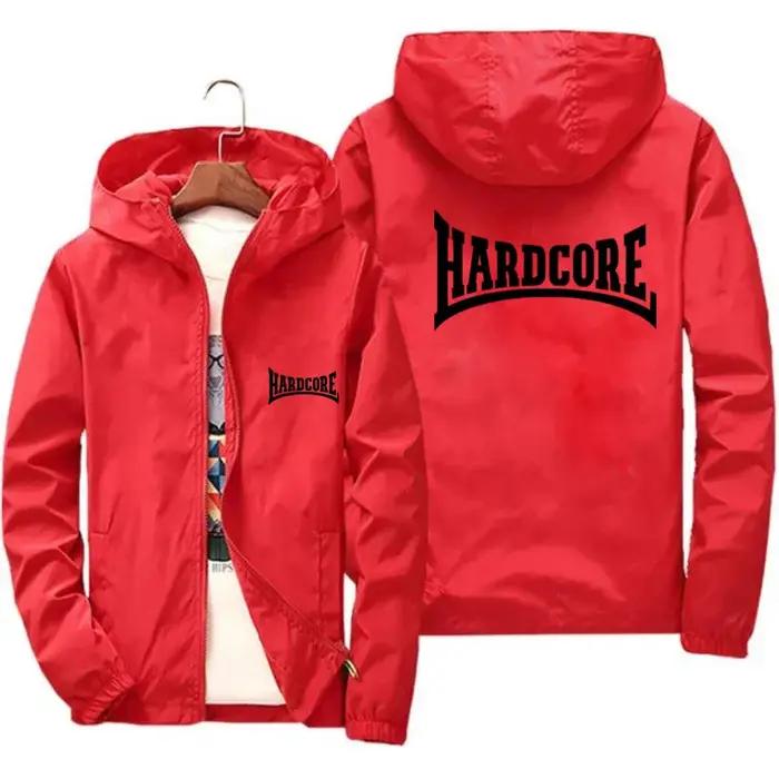 Veste Hardcore coupe-vent manteau de pilote vestes de bombardier à fermeture éclair pour hommes imperméable à séchage
