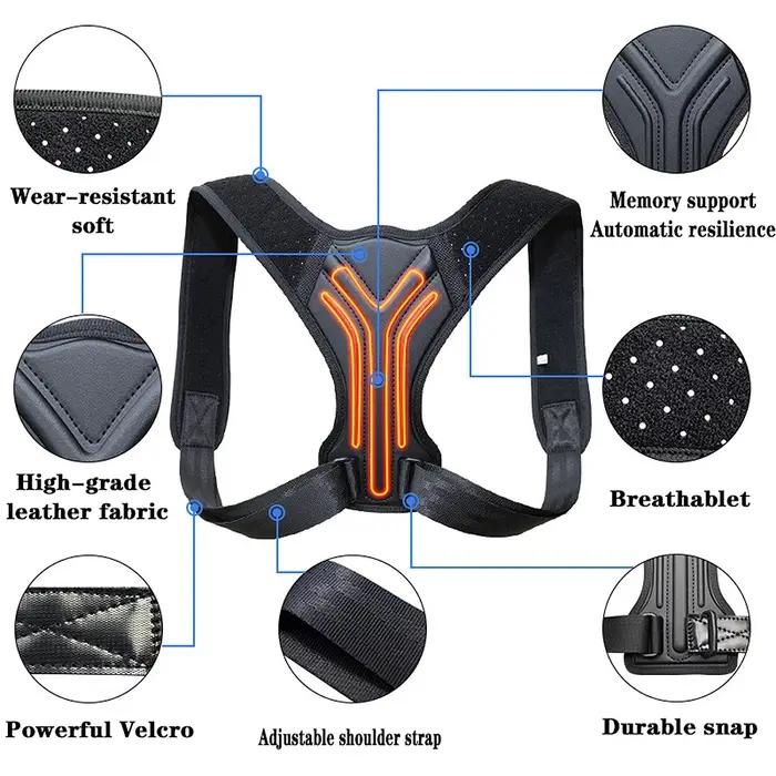 Correcteur de Posture du dos, Corset, clavicule, colonne vertébrale, ceinture de soutien réglable, s