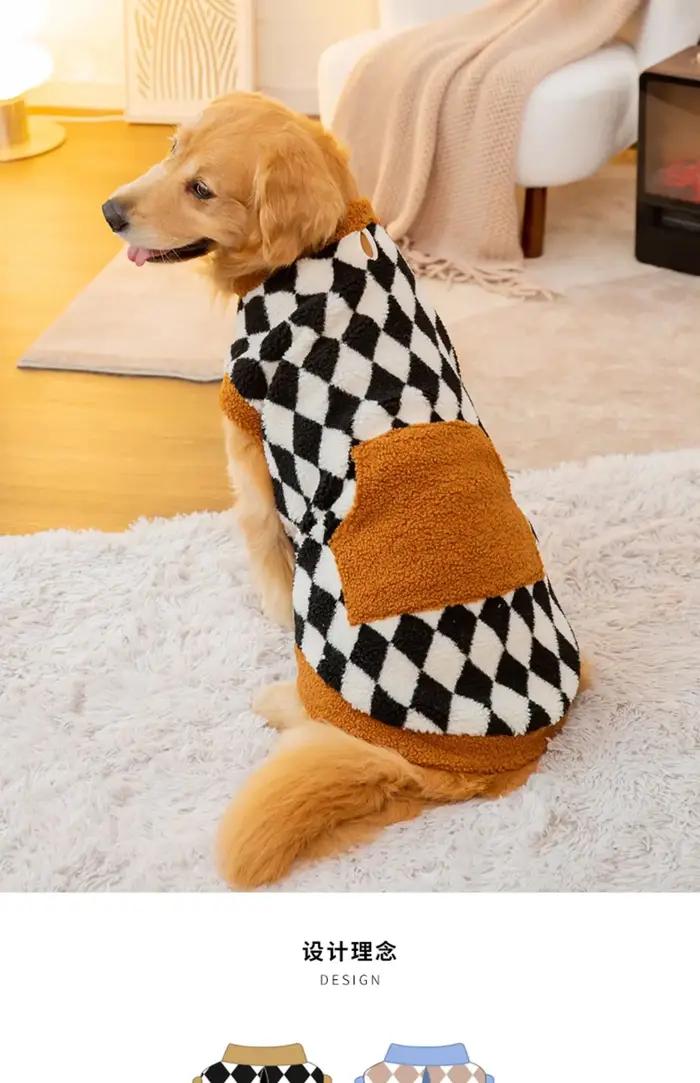 Gros chien vêtements automne et hiver Golden Retriever moyen et grand