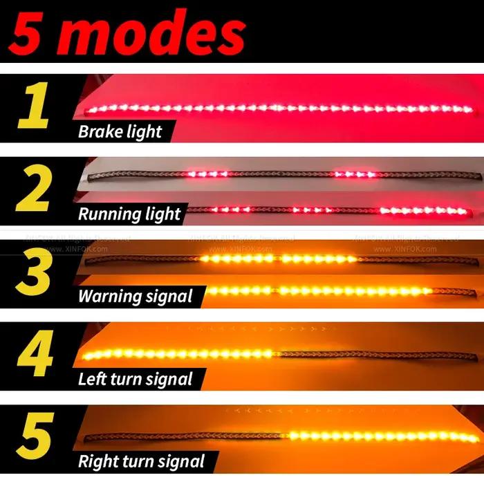 XINFOK Bar DC 12 24V rouge ambre pick-up clignotant camion Utes Bakkie conteneur Cargo Jeep RV SUV b