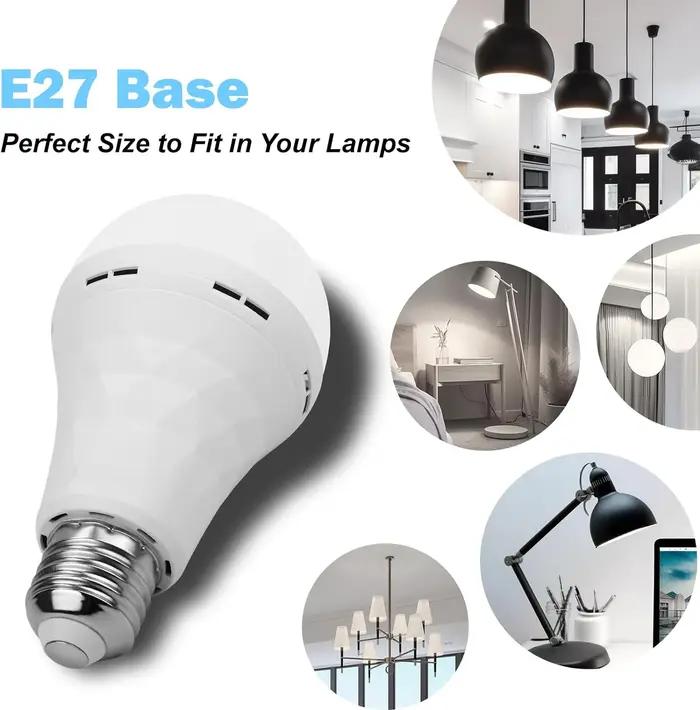 Ampoule LED USB e27, ampoule Rechargeable, batterie intelligente, commande tactile, ampoule LED à in