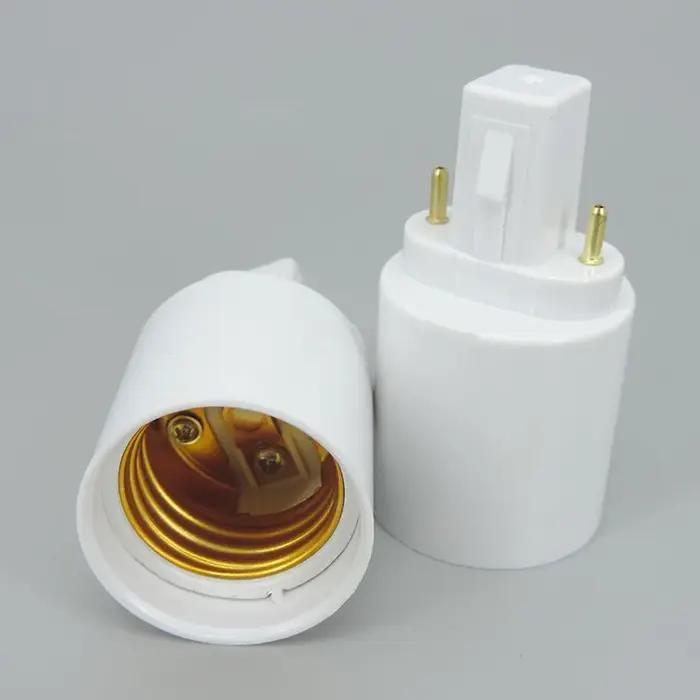 Adaptateur d'alimentation ABS LED AC G23 G24 à E27, prise halogène CFL, convertisseur de Base de lam
