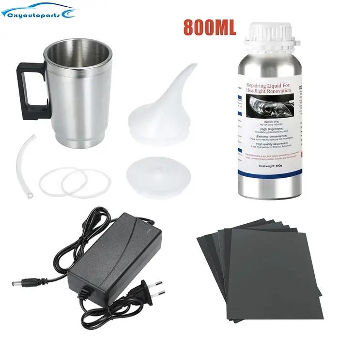 Kit de rénovation de phares de voiture 800ML, réparation de polissage de phares de voiture, Kits de