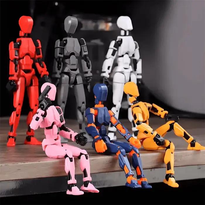 Bricolage lumineux T13 multi-articulé mobile Shapeshift Robot 3D imprimé Mannequin chanceux robot et