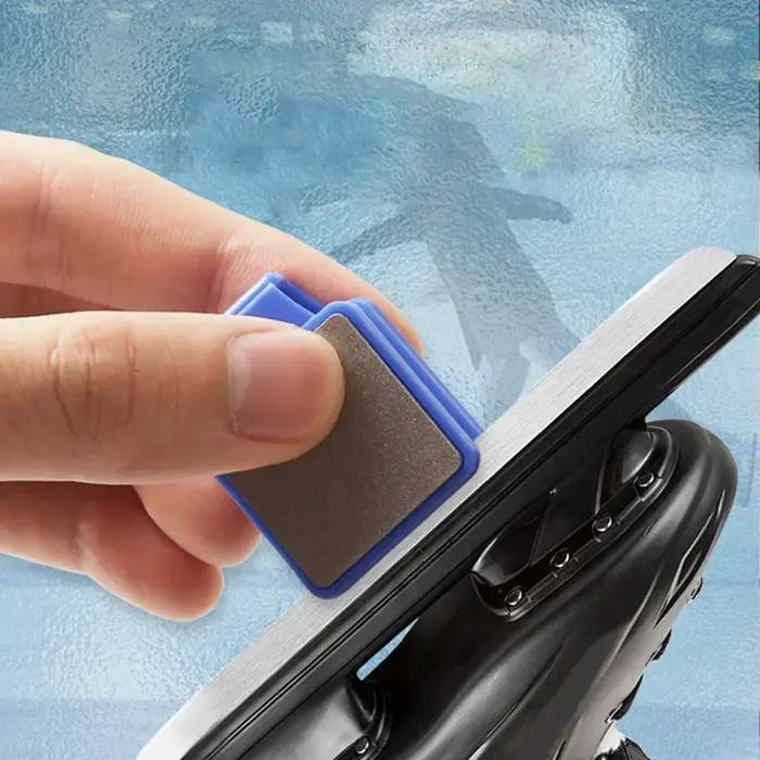 Ice Skate Blade Hockey Sharpener Sharpening Stone Figure Skates Maintainance Double-sided Ceramic