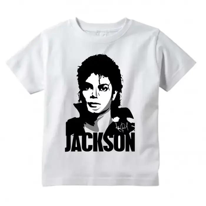 Michael Jackson graphique imprimé t-shirt Harajuku Rock mode décontracté à manches courtes col rond