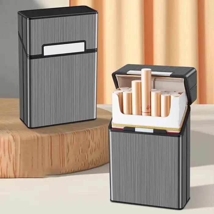 Étui à cigarettes de 20 emplacements, étanche et résistant aux chocs, compatible avec les cigarettes traditionnelles de 70 à 84 mm, porte-cigarettes