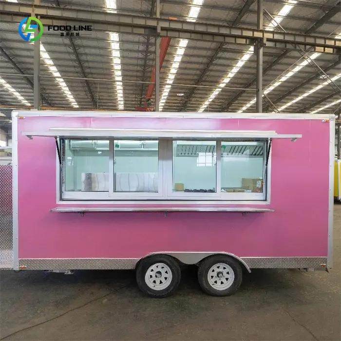 Remorque alimentaire mobile avec système de cuisson intégré pour camions de restauration occassions spéciales événements commerciaux et festifs