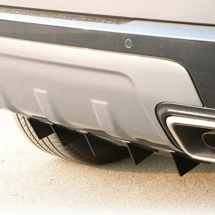Kit de 4 pièces pour pare-chocs arrière de voiture, diffuseur arrière universel style aileron de req