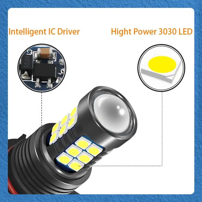 Ampoule antibrouillard LED pour voiture, 2 pièces, pour Nissan Qashqai J10 J11 2007 2008 2009 2010 2