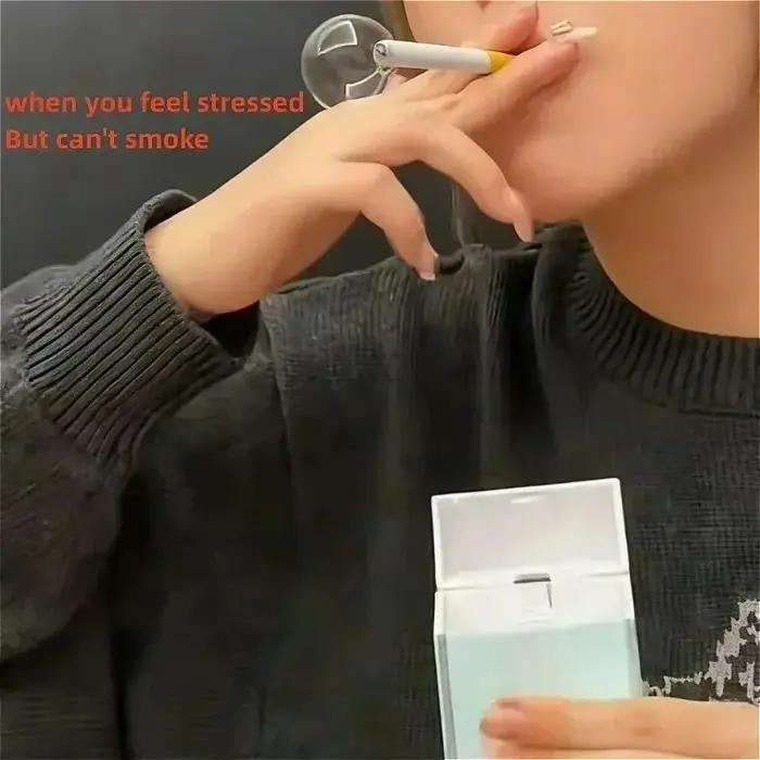 Boîte à cigarettes en plastique anti-stress avec machine à bulles portable pour adultes et enfants, accessoire de décoration et détente pour bureau et extérieur