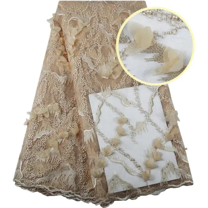 Tissu africain en dentelle et Tulle en maille