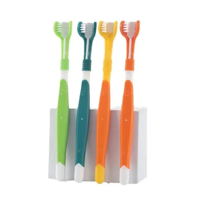 Brosse à dents en plastique pour animaux de compagnie