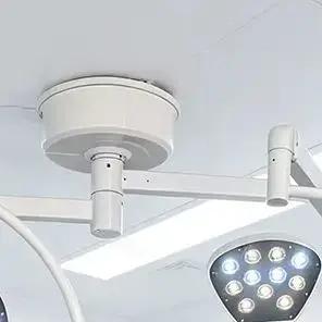 Lampe chirurgicale LED sans ombre 2026 en promotion - Fixation murale/Bras unique et mobile - Équipement chirurgical pour bloc opératoire
