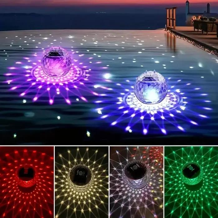 Lampes flottantes solaires piscine LED étanche énergie solaire multicolore changeante lampe à dérive