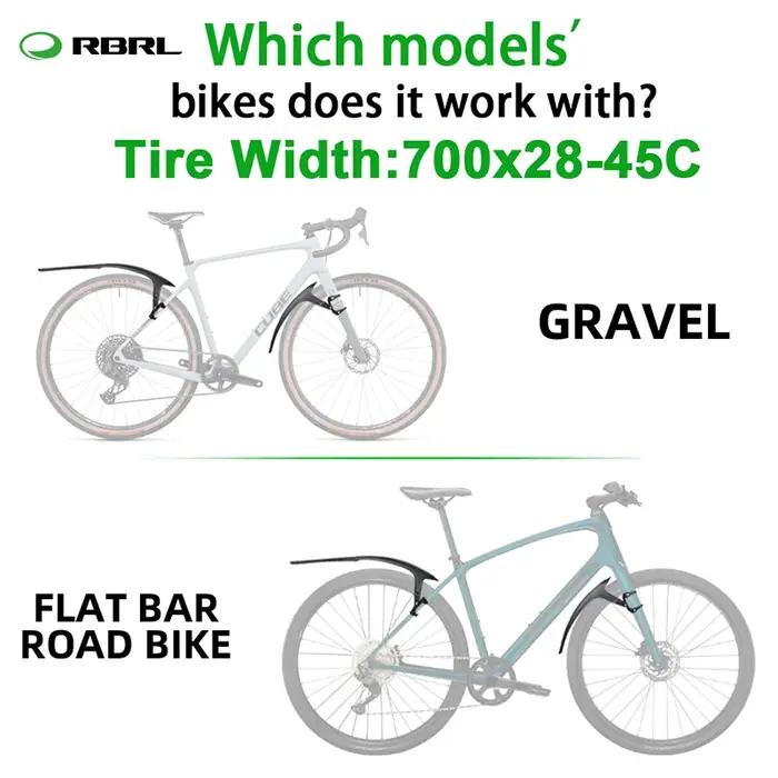 RBRL garde-boue de vélo 700c garde-boue de vélo de route à dégagement rapide garde-boue de vélo de g