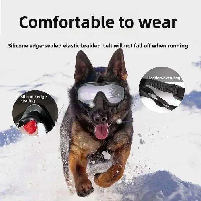 Lunettes pour animaux de compagnie réglables anti-uv éblouissantes
