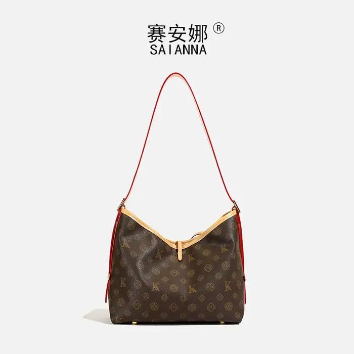 Sacs à langer tendance de couleur unie pour femmes, sac à bandoulière classique parisien, sac messag