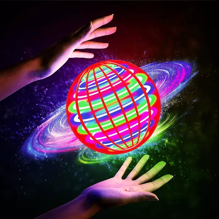 Balle volante, balle tournante automatique, lumières LED éblouissantes, magie flottante, ventilateur, machine volante UFO, jouet, cadeau, jeu, ballon de sport