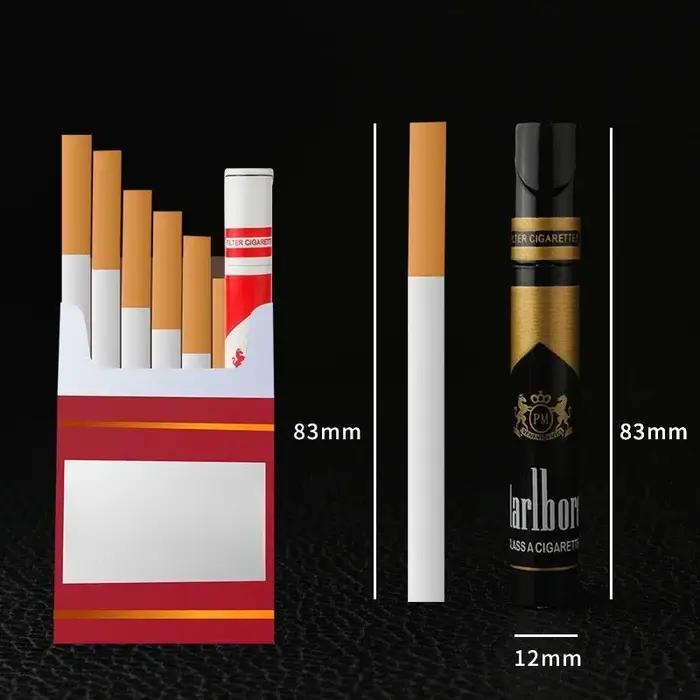 Allume-cigares gonflable à flamme nue en métal rouge ou noir pour fumeurs élégants occasions spéciales