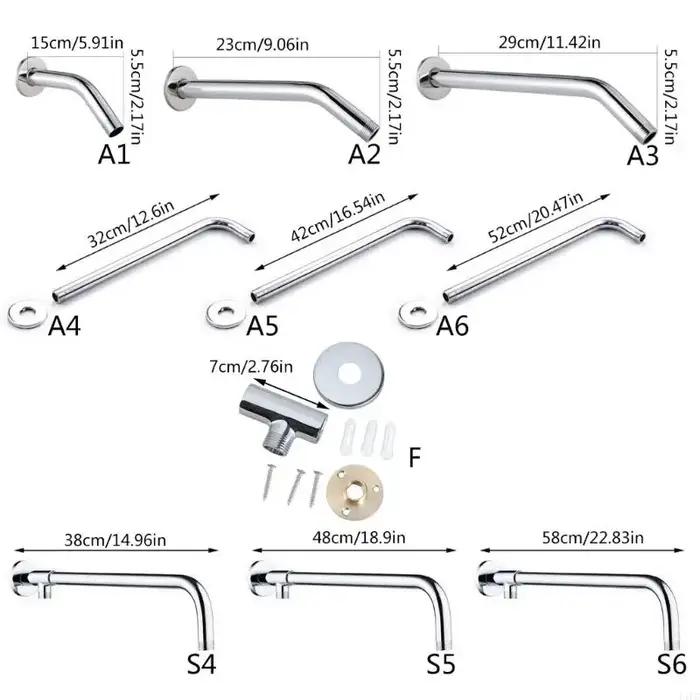 Bras douche industriel F1FC facile à utiliser le bras douche flexible du bras flexible pour divers