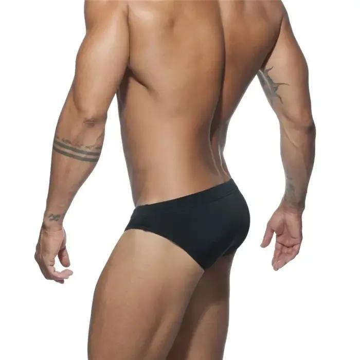 Solide Push up hommes néon maillot de bain Bikni bref troncs Unerwear Sexy maillots de bain plage Su