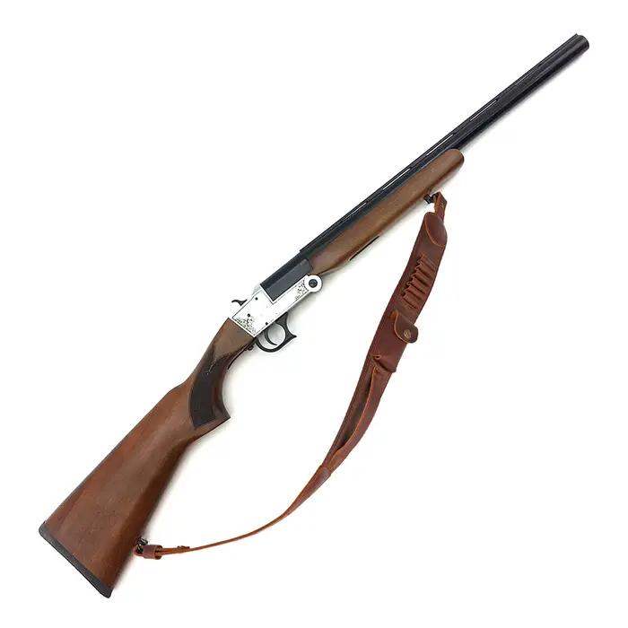 Tourbon chasse cuir pistolet bandoulière fusil fronde avec porte-munitions pour calibre.30-30.308.30-06