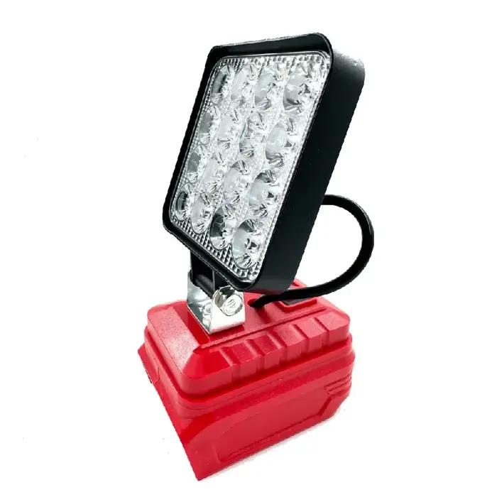 Pour Milwaukee LED lampe de travail pour Milwaukee 18V Li-ion batterie lumière de secours Portable l