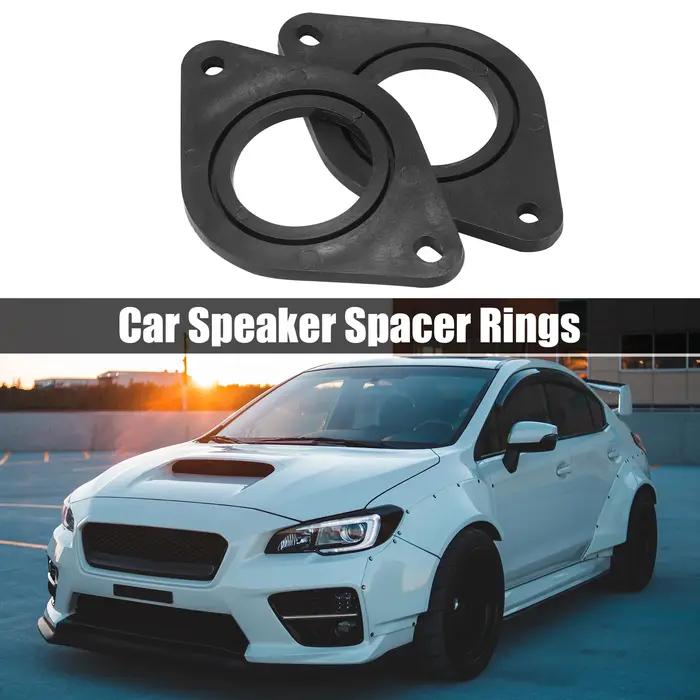 Uxcell 2 pièces en plastique noir Auto voiture Tweeter haut-parleur montage adaptateur support annea