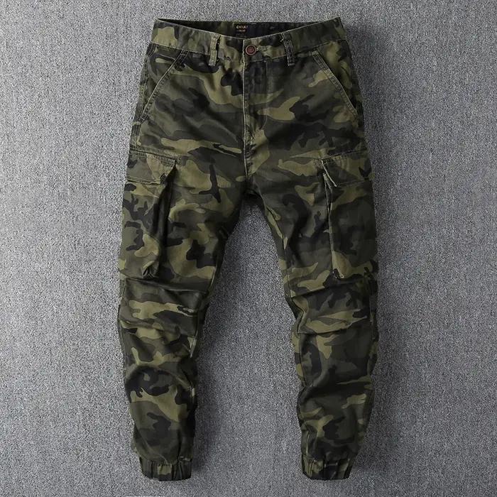 Pantalon cargo randonnée camouflage loose homme - Sport hiking chasse confortable