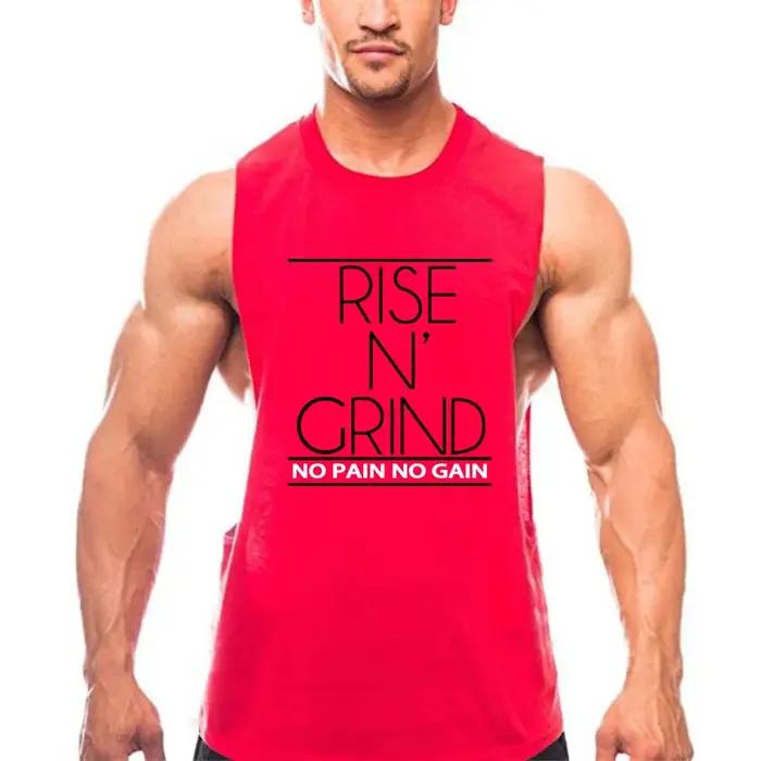 Singlet d'entraînement homme en coton respirant pour courses de fond et séances de gym occasions spéciales