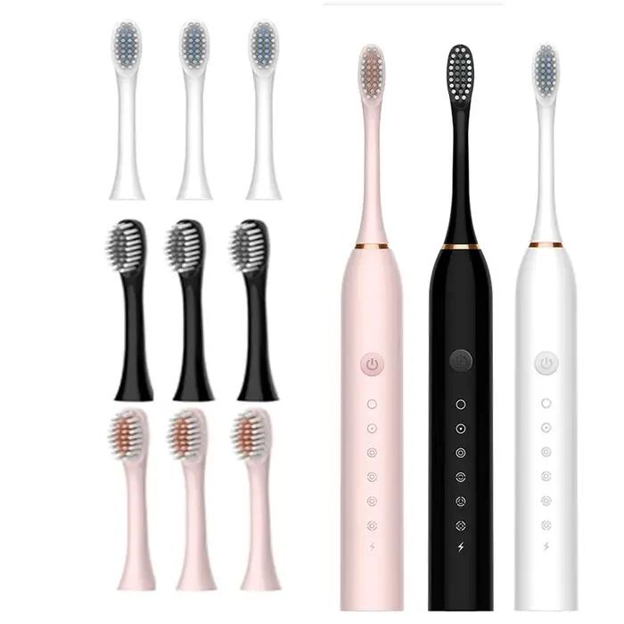 Brosse à dents électrique sonique pour adulte, Ultra sonique, automatique, Rechargeable par USB, éta