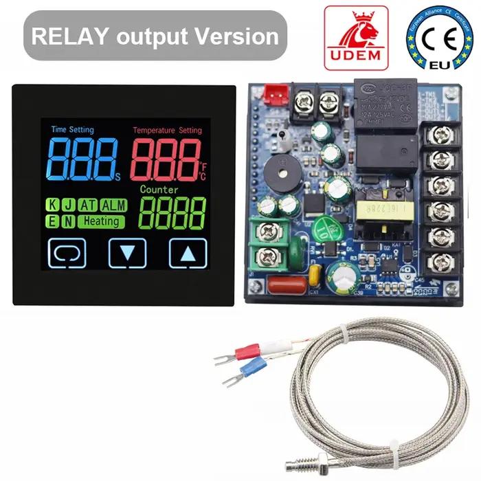 Thermostat HEATPRESS avec minuterie et fonction compteur Écran LCD