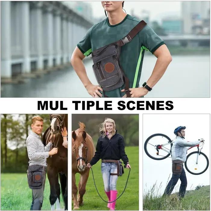 Sac de jambe équestre Portable, toile de haute qualité, sac de taille en Nylon pour équitation, équi