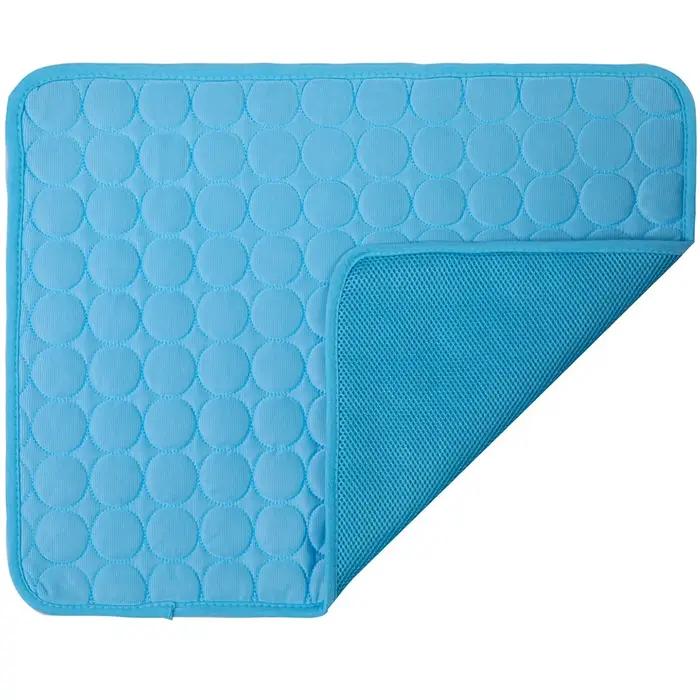 Tapis rafraîchissant pour chien Ice Silky, coussin rafraîchissant en polyester respirant, lit léger pour soulager la chaleur, facile à nettoyer pour toutes les races de chiens