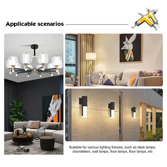 R7S LED 78mm 118mm 5W 10W 20W R7s projecteur AC 220V 110V COB lampe ampoule Tube de verre remplacer