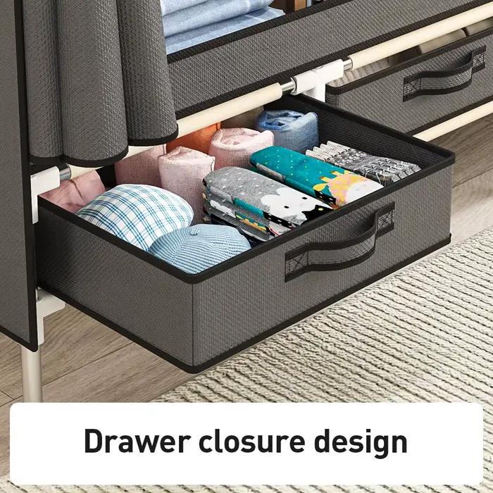 Armoire moderne grise grande taille pour chambre à coucher rangement vêtements design minimaliste chambre adolescente adulte dressing organisation
