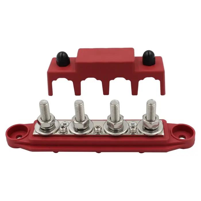 M8 M10 4 voies rangées de câblage bornier de barre omnibus, bloc de distribution d'énergie voiture